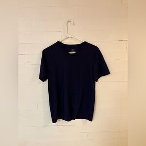 George Navy Blue V Neck T Shirt Short Sleeve Basic Tee